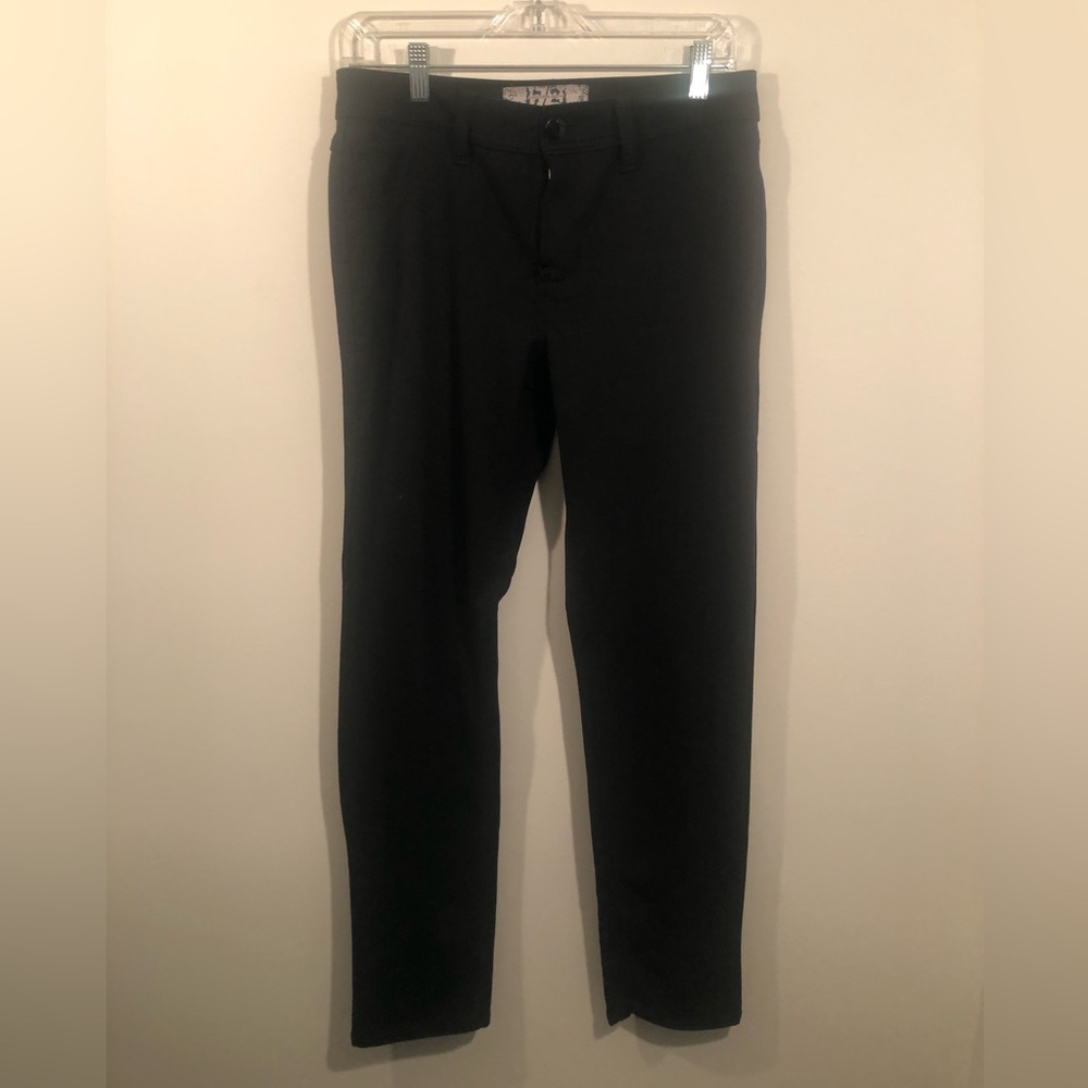 17/21 Black Denim straight leg pants